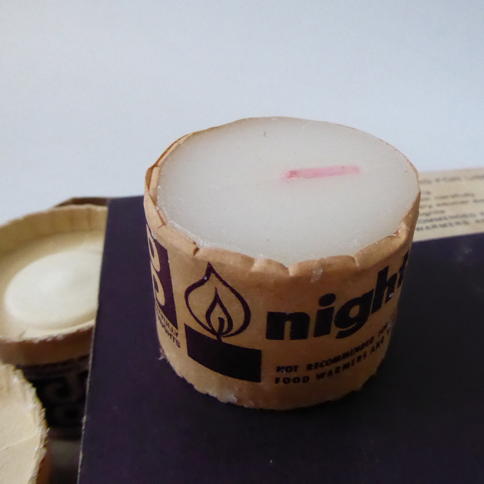 Vintage retro 1960s 1970s night light candles by Co-op, full box of 10 x 8 hours - Image 9