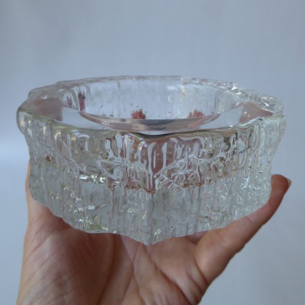 iittala Tapio Wirkkala Aslak small Map glass bowl, candle stand. Scandi Finnish - Image 11