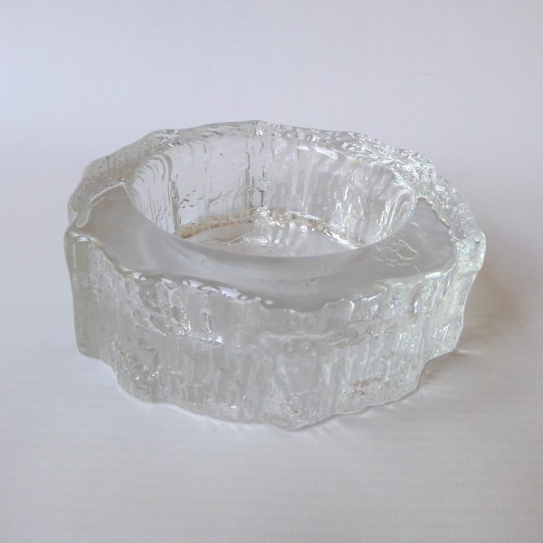 iittala Tapio Wirkkala Aslak small Map glass bowl, candle stand. Scandi Finnish - Image 3