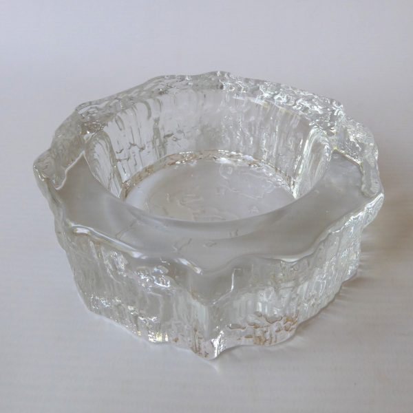 iittala Tapio Wirkkala Aslak small Map glass bowl, candle stand. Scandi Finnish - Image 5