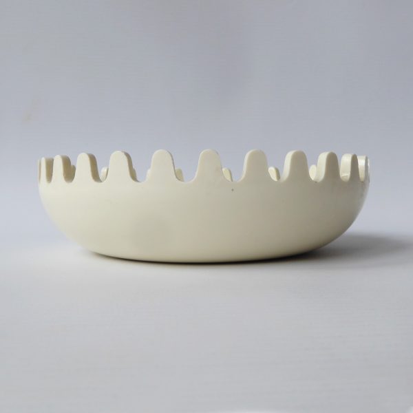 Alan Fletcher Clam cream ashtray/bowl. Retro 1970s/1980s vintage Mebel, Italy - Image 3