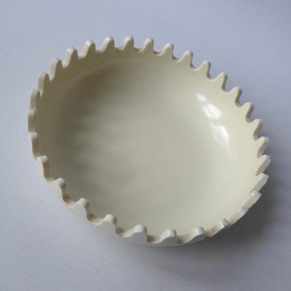 Alan Fletcher Clam cream ashtray/bowl. Retro 1970s/1980s vintage Mebel, Italy - Image 5