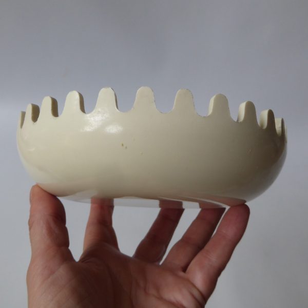 Alan Fletcher Clam cream ashtray/bowl. Retro 1970s/1980s vintage Mebel, Italy - Image 9