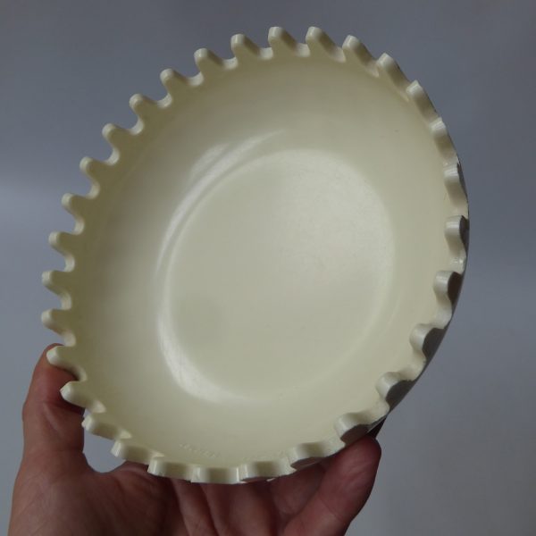 Alan Fletcher Clam cream ashtray/bowl. Retro 1970s/1980s vintage Mebel, Italy - Image 10