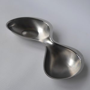 Alessi Babyboop 2-part inox s/steel serving dish, Ron Arad 2000, RA02. Peroni
