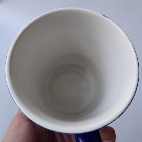 Celtic Ceramics Republic of Ireland vintage blue ceramic mug geometric impressed - Image 11