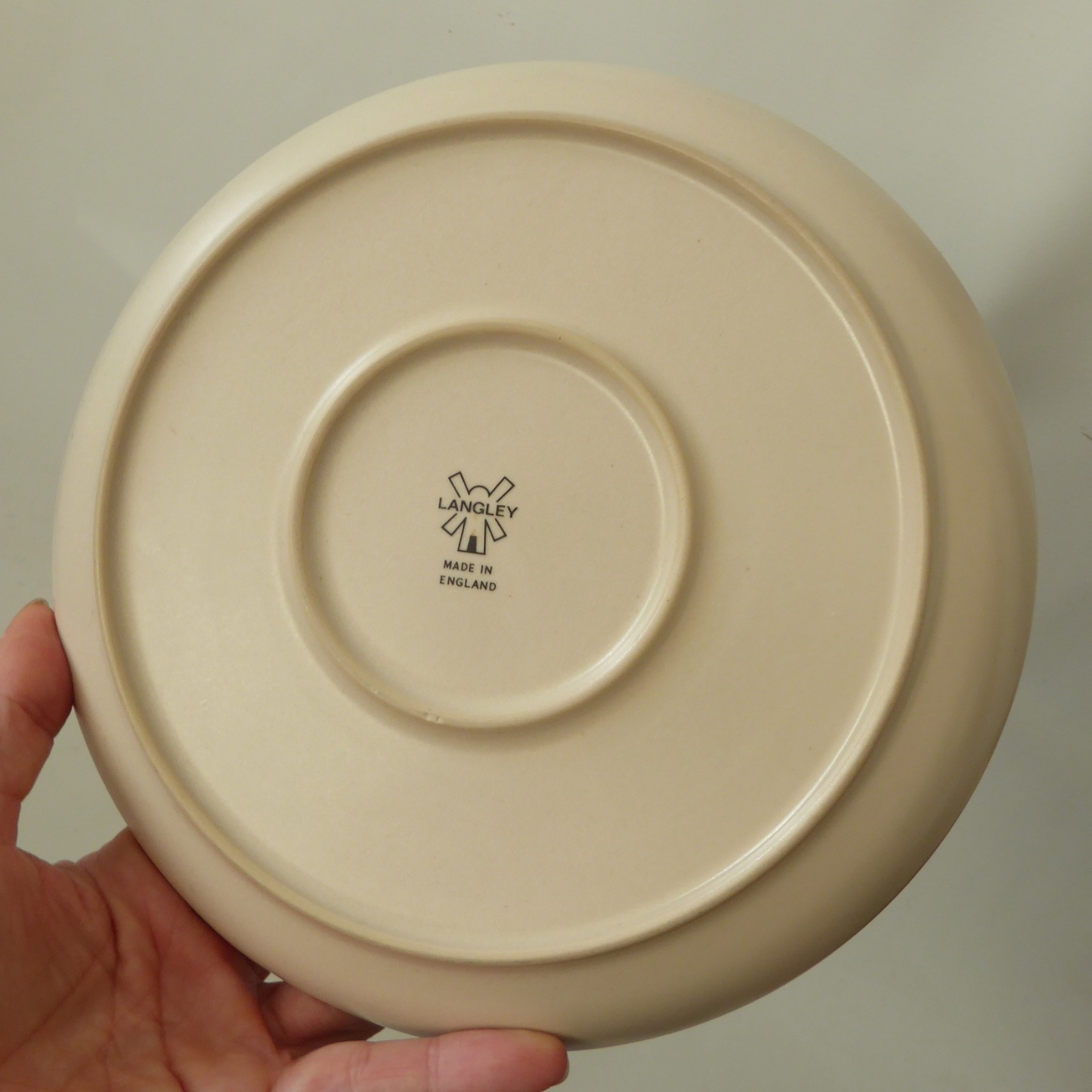 Denby Langley Sherwood 8" 20.5cm stoneware pottery plate. Vintage retro 1970s - Image 6