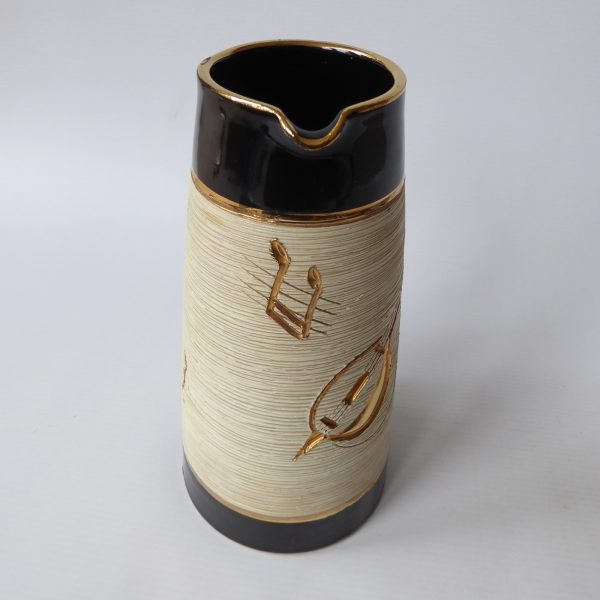 Fratelli Fanciullacci music jug vase 11266 Italy. Midcentury vintage retro 1950s - Image 4