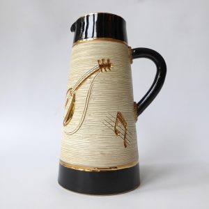 Fratelli Fanciullacci music jug vase 11266 Italy. Midcentury vintage retro 1950s