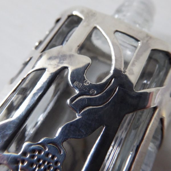 Hallmarked Ari D Norman sterling silver scent perfume bottle +funnel vintage '83 - Image 12