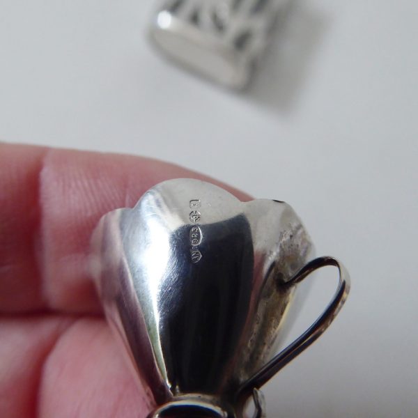 Hallmarked Ari D Norman sterling silver scent perfume bottle +funnel vintage '83 - Image 13