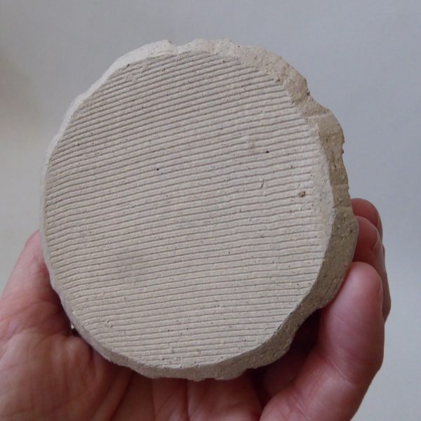 Handmade white art pottery vase. Wheel thrown & incised. Vintage studio/artisan - Image 13