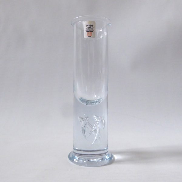 Holmegaard High Life drinking glass Per Lutken. Vintage Danish bubble stem 100ml