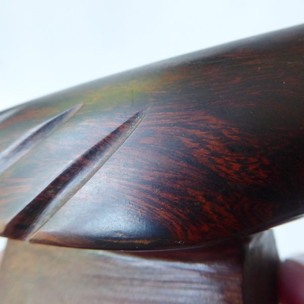 Ironwood stylised roadrunner bird. Modernist sculpture hand carved wood figurine - Image 13