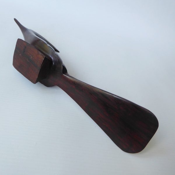 Ironwood stylised roadrunner bird. Modernist sculpture hand carved wood figurine - Image 15