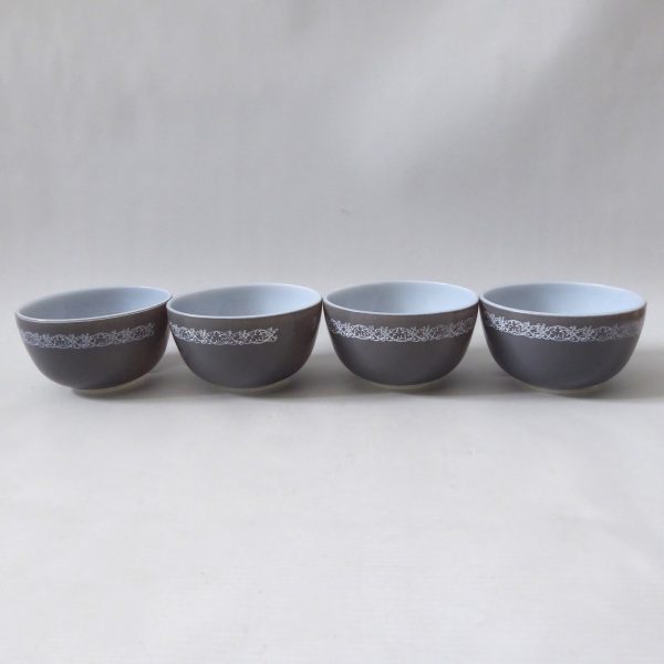 JAJ Pyrex 1964 Classics (grey vine) Party Bowl Set, 762. Vintage set 4, nibbles. - Image 3