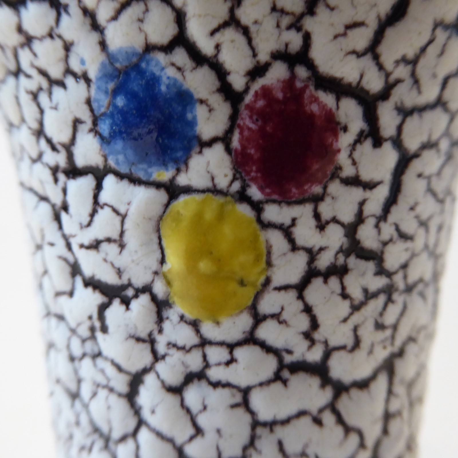Jopeko Keramik West German pottery Cortina crackle shrink glaze vintage vase pot - Image 6