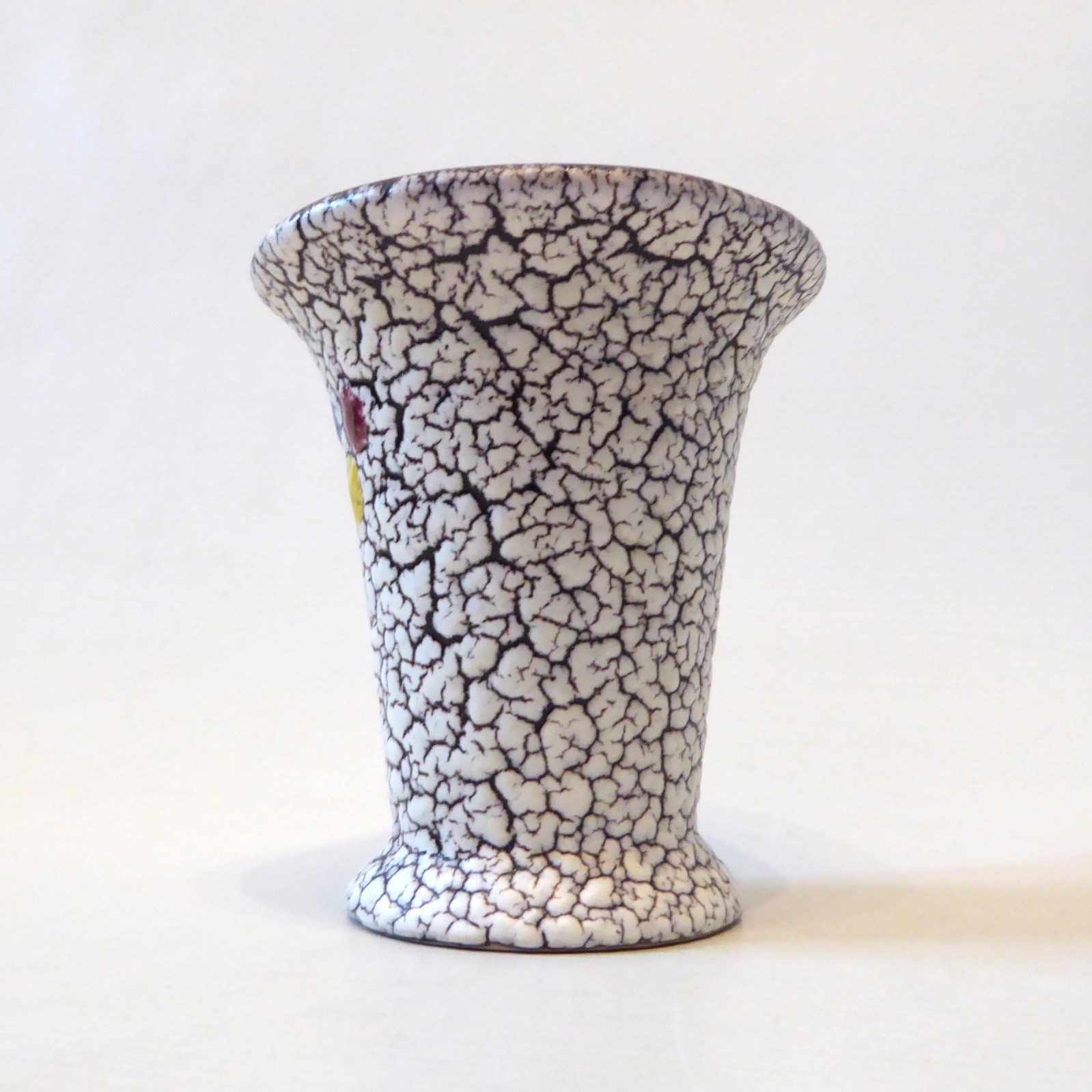Jopeko Keramik West German pottery Cortina crackle shrink glaze vintage vase pot - Image 7