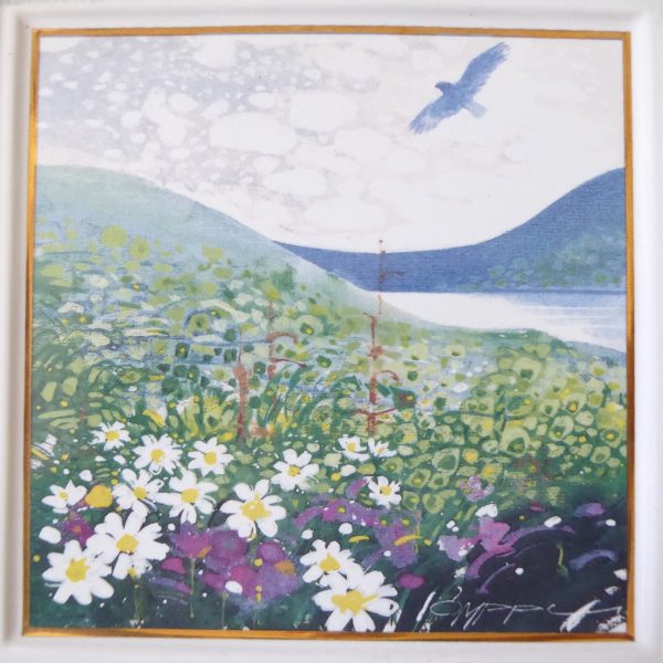 Kermansavi Finland, Spring ceramic wall hanging plate, Seasons of Lapland, Omppu - Image 4