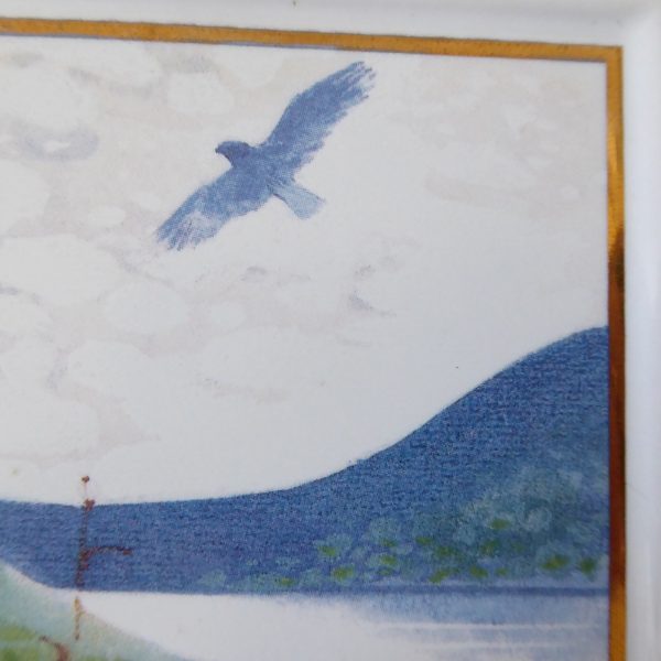 Kermansavi Finland, Spring ceramic wall hanging plate, Seasons of Lapland, Omppu - Image 7