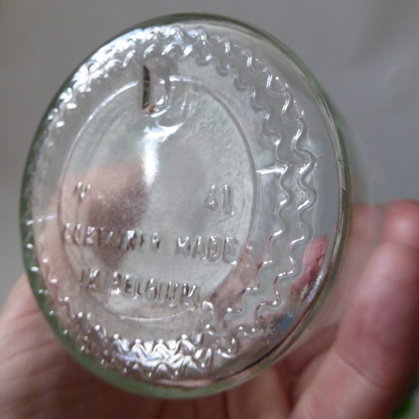 Made in Belgium set of 3 vintage retro glass apothecary storage jars, 1970s, 7" - Image 12