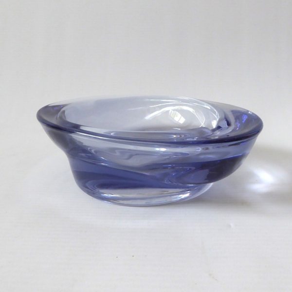 Mid century unidentified Czech  art glass purple ashtray bowl, Jurnikl/Matura - Image 3