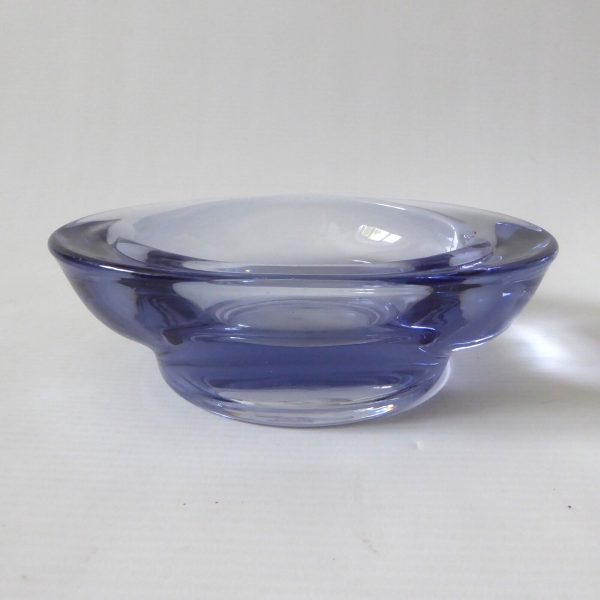 Mid century unidentified Czech  art glass purple ashtray bowl, Jurnikl/Matura - Image 4
