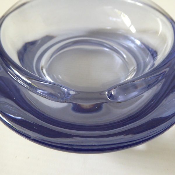 Mid century unidentified Czech  art glass purple ashtray bowl, Jurnikl/Matura - Image 7