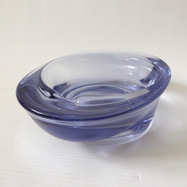 Mid century unidentified Czech  art glass purple ashtray bowl, Jurnikl/Matura - Image 8