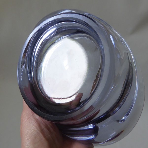 Mid century unidentified Czech  art glass purple ashtray bowl, Jurnikl/Matura - Image 10