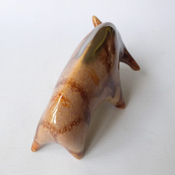 Modernist mid century pottery ceramic bull figurine, Osterr Edelkeramik Austria - Image 9