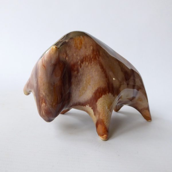 Modernist mid century pottery ceramic bull figurine, Osterr Edelkeramik Austria - Image 10