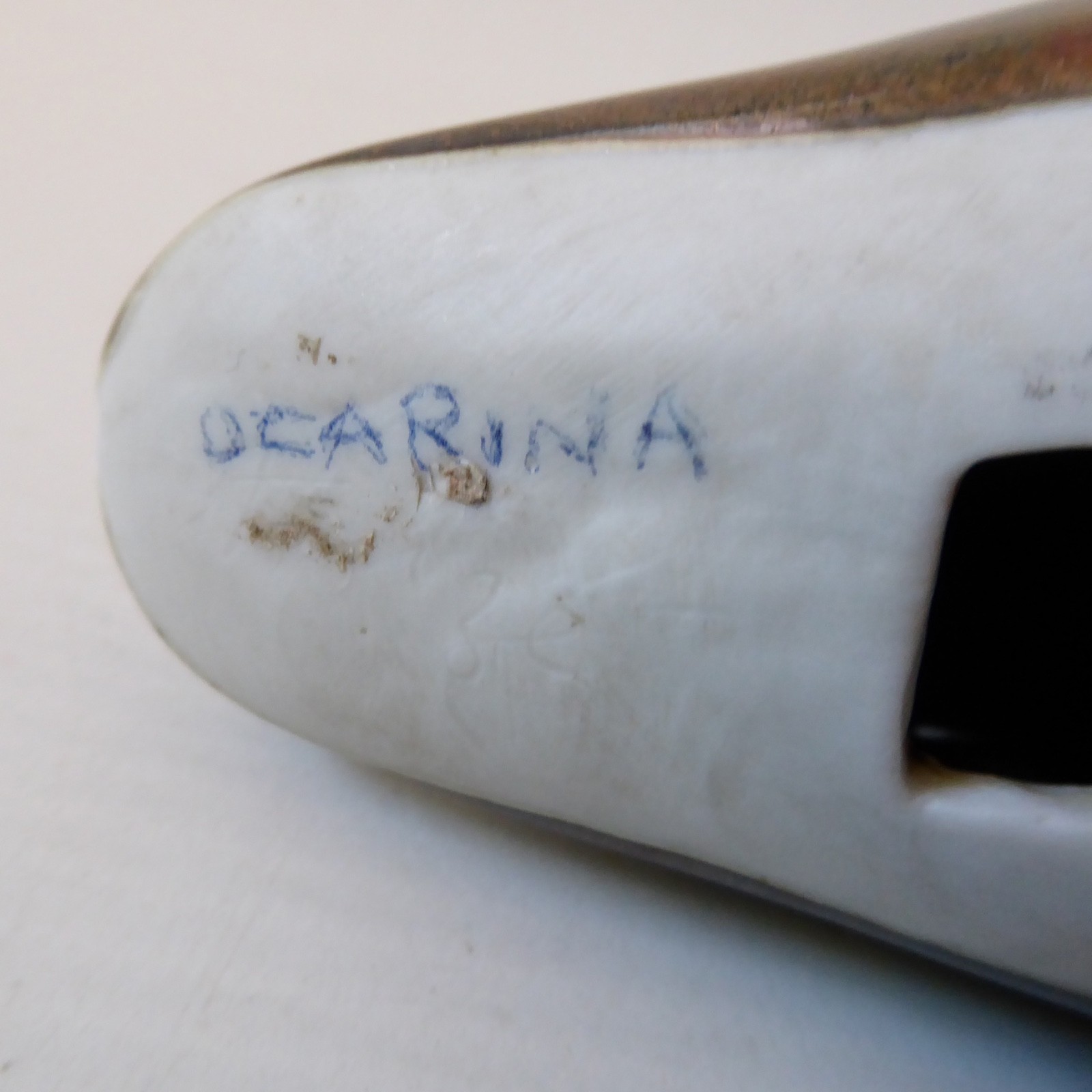 Porcelain ceramic bird whistle, 4 hole glazed ocarina wind instrument figurine - Image 10