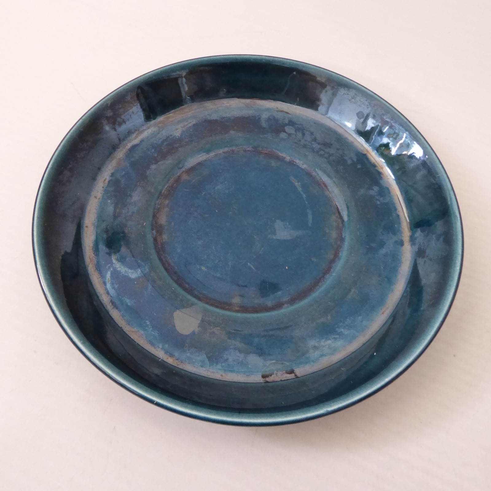 Portmeirion Jupiter cup & saucer 1960s Susan Williams Ellis, petrol blue circles - Image 10