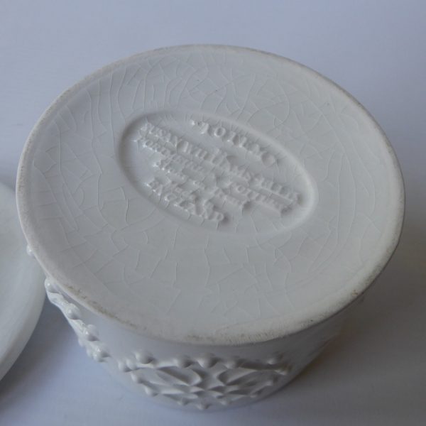 Portmeirion TOTEM Susan Williams-Ellis 1960/1970s white lidded sugar bowl vintg. - Image 10
