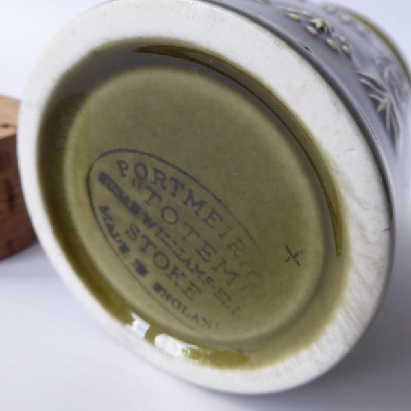 Portmeirion TOTEM green spice herb jar pot +cork Susan Williams-Ellis 1960/1970s - Image 8