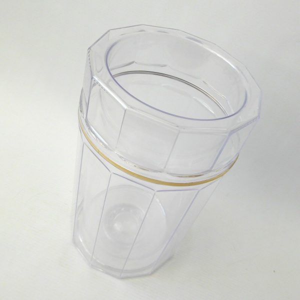 Rare 1980s Spong ViniCool Polygon wine bottle cooler. Clear plastic insulated - Image 5