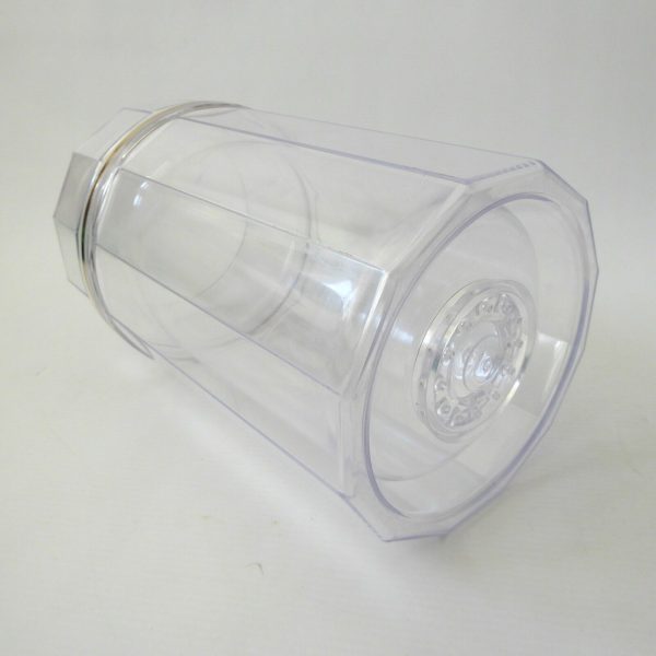Rare 1980s Spong ViniCool Polygon wine bottle cooler. Clear plastic insulated - Image 6