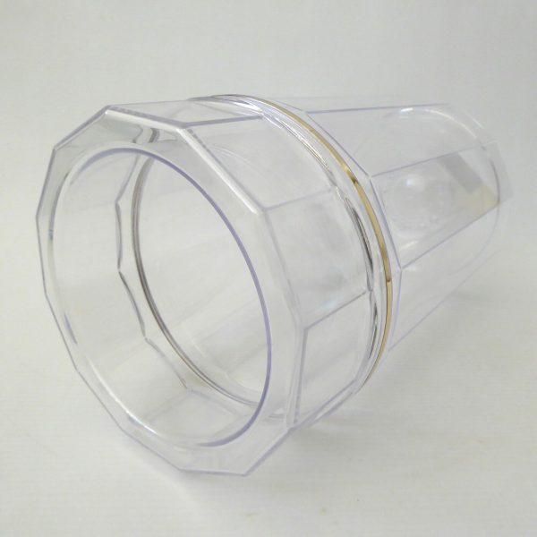 Rare 1980s Spong ViniCool Polygon wine bottle cooler. Clear plastic insulated - Image 7