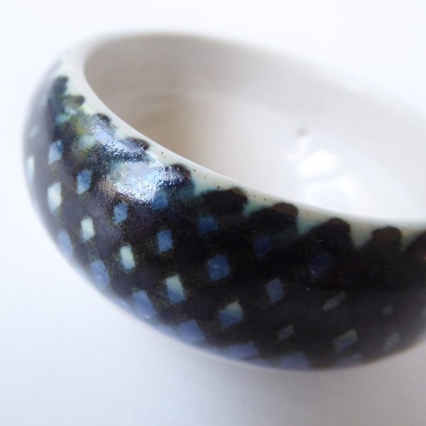 Rye Pottery mid century 1957-1969 tiny vintage pottery ceramic clay bowl, salts - Image 4