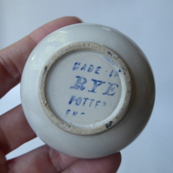 Rye Pottery mid century 1957-1969 tiny vintage pottery ceramic clay bowl, salts - Image 9
