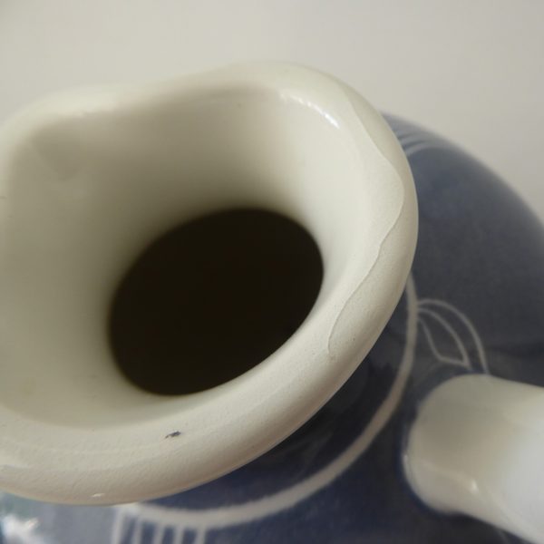 Schramberg Windsor SMF West German pottery jug pot vase. Blue grey & lines 1950s - Image 12