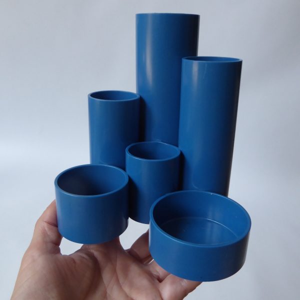Tidytubs blue pen & pencil desk tidy pot. Vintage retro 1970s 1980s Platignum - Image 12