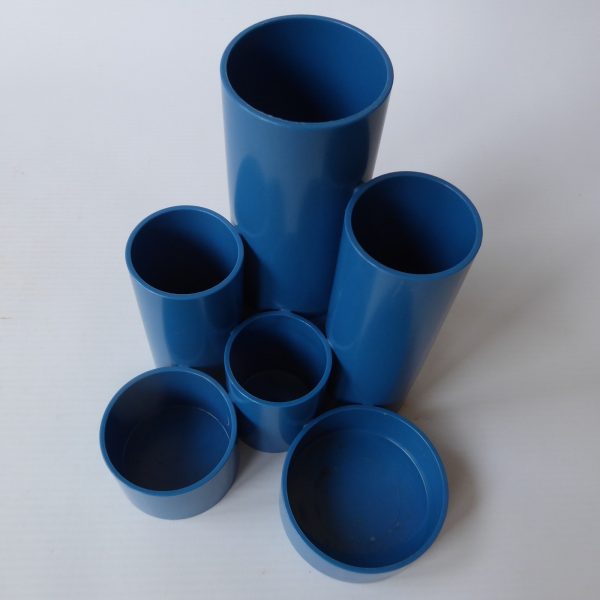 Tidytubs blue pen & pencil desk tidy pot. Vintage retro 1970s 1980s Platignum - Image 8
