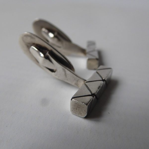Vintage Danish Rasmussen & Lassen Ra&La sterling 925 silver cufflinks midcentury - Image 12