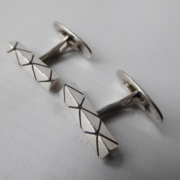 Vintage Danish Rasmussen & Lassen Ra&La sterling 925 silver cufflinks midcentury - Image 3