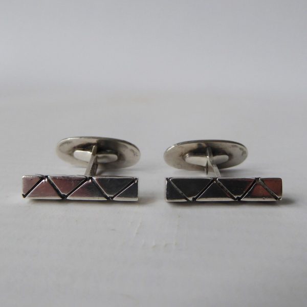 Vintage Danish Rasmussen & Lassen Ra&La sterling 925 silver cufflinks midcentury - Image 4