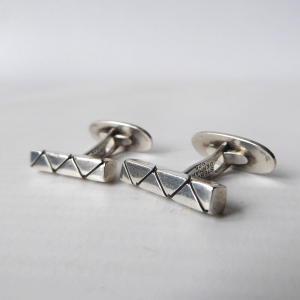 Vintage Danish Rasmussen & Lassen Ra&La sterling 925 silver cufflinks midcentury
