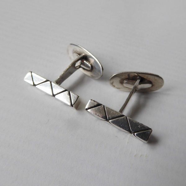 Vintage Danish Rasmussen & Lassen Ra&La sterling 925 silver cufflinks midcentury - Image 5