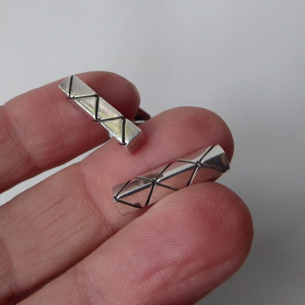 Vintage Danish Rasmussen & Lassen Ra&La sterling 925 silver cufflinks midcentury - Image 6